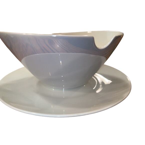 RARE Rosenthal-Continental China Crystalline Blue GRAVY BOAT + UNDER PLATE EXC!! - Picture 1 of 7